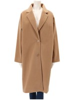 カットメルトンチェスターコート/ベージュ