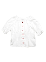 スザンナブラウス/オフ×レッド