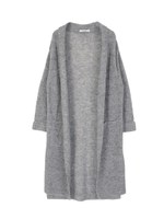 ミドルゲージガウンカーディガン/ブラック