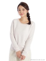 ふんわりクリーミーカシミヤ混ニットPO　2/ピンク