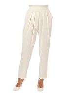 ストライプタックパンツ/WHITE