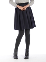 ベロアリボンタックスカート/シロ