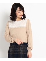 ヨークレースニットプルオーバー/ブラック(019)