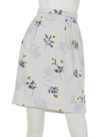 シャドーフラワータイトスカート/ピンク