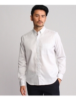 刺し子ドットツイルシャツ/ブルー(092)