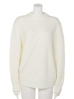 コース切り替えニットP/O/WHT