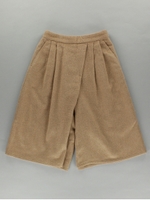 シャギータックガウチョパンツ/ベージュ