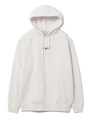EMBROIDERED CURSIVE LOGO SWEAT HOODIE/ホワイト