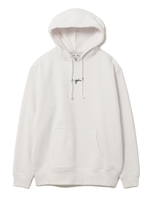 EMBROIDERED CURSIVE LOGO SWEAT HOODIE/ホワイト