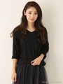 ドロップルーズ7分袖TOPS/BRN