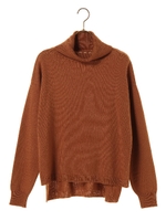 タートルルーズニットプルオーバー/杢グレー