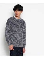 メランジ切り替えニット/チャコールグレー(414)