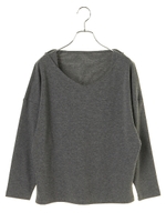 ・Vネックドロップショルダープルオーバー/ネイビー