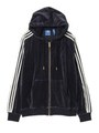 VELOUR ZIP HOODIE AY9219/ネイビー