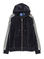 VELOUR ZIP HOODIE AY9219/ネイビー