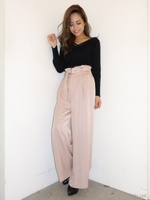 マニッシュスリットパンツ/BEG