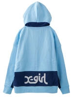 SPORTY SWEAT ZIP HOODIE/ライトブルー