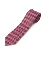 アーガイル柄ネクタイ/ワインレッド(263)