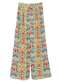 メキシコ柄ワイドパンツ/OWHT
