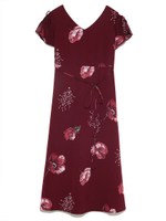 ヴィンテージフラワーワンピース/WINE