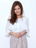 フロントラッフルブラウス/ホワイト