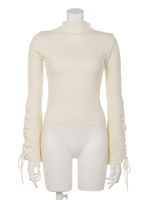 袖フレアトップス/Black