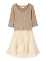 ASSYMME SHEER DRESS/ホワイト(030)