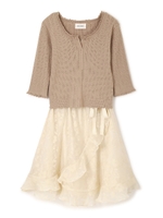 ASSYMME SHEER DRESS/ホワイト(030)