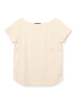 フェイクレザーTシャツ/WHITE