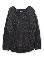 ローゲージVニット/GRAY