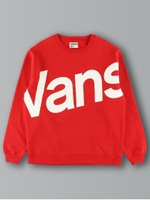 VANS オーバーサイズプルオーバ/ネイビー