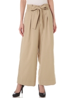 ダブルクロスワイドパンツ/ベージュ(040)