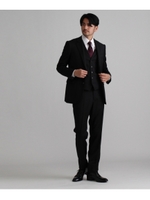 ドーメルシャドーストライプシングルスーツ/ブラック(019)