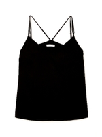 ピーチサテンキャミソール/ブラック(010)