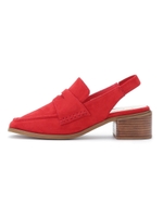 ローファーモチーフシューズ/RED