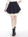 裾プリーツスカート/グレー