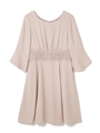 FLAIR SLEEVE DRESS/ブラック(010)