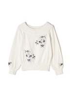 《EDIT COLOGNE》フラワーモチーフニット/ピンク(090)