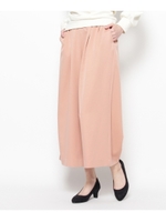 ストレッチツイルワイドパンツ/ラズベリーピンク(073)