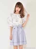 ヘムラインスカート/ネイビー