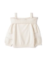 OFF SHOUL SHEER LACE/ホワイト(030)
