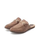 ビット付きフラットミュールシューズ/キャメル(041)