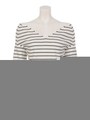 ハイゲージV開きニットTOPS/ミックス1