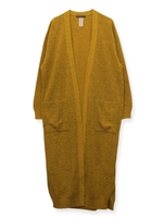 ウールロングカーディガン/GRAY