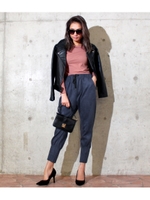 【ANAP】裏起毛テーパードパンツ/BL