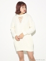 FRONT LACE UP CABLE MG OP/O/WHT