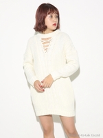 FRONT LACE UP CABLE MG OP/O/WHT