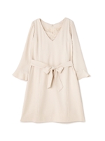 フロントレースワンピース/ホワイト(031)