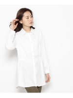 ウエストギャザーシャツ/ホワイト系(002)