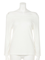 オフショルカットTOPS/WHT